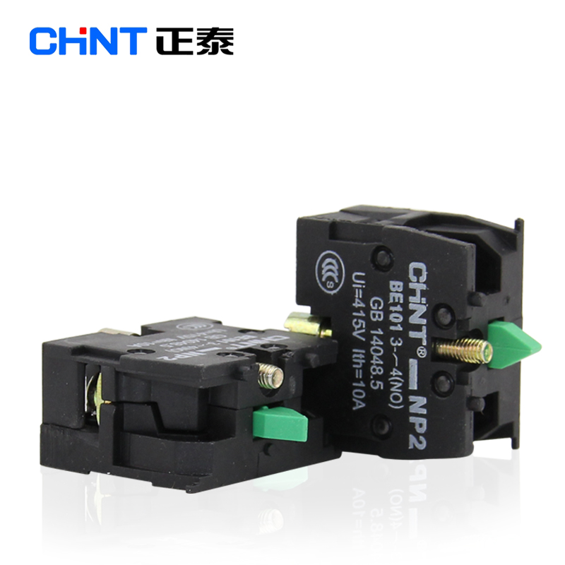 正泰 金属头 常开辅助触头 NP2-BE101 常开 绿色