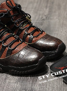 STY custom 球鞋定制换材料 air jordan 11 BIN23 奢华鳄鱼纹