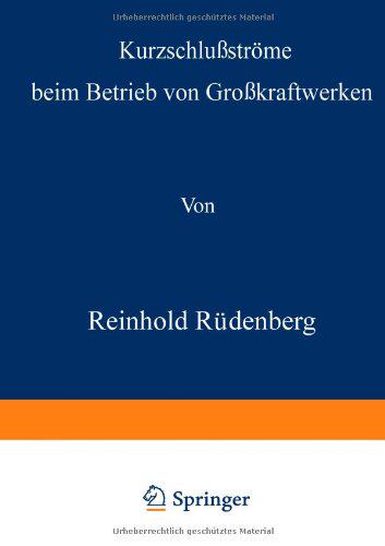 【预订】Kurzschlussstrome Beim Betrieb Von G...