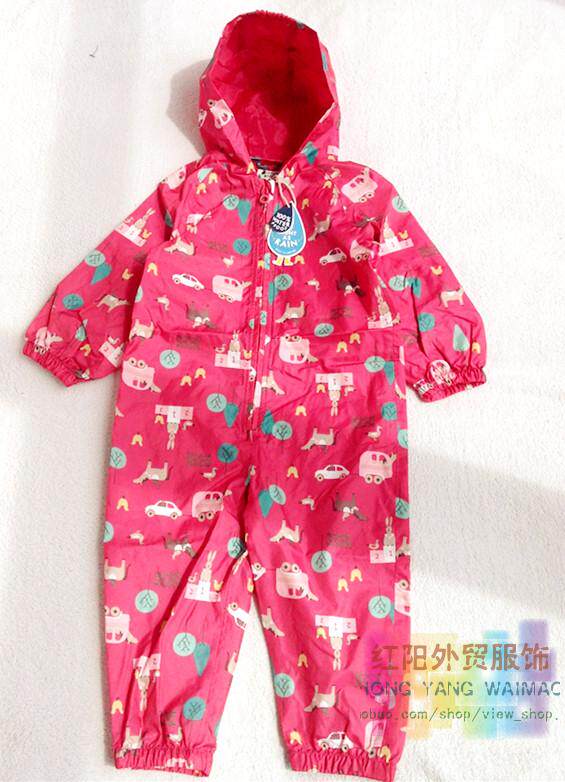 女童婴幼童可爱连体防风衣雨衣薄清仓价
