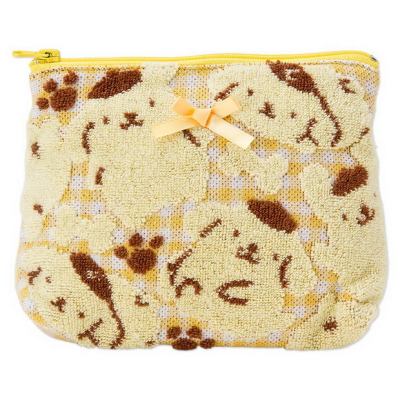 日本Sanrio正品Pompompurin布甸狗 手拿包紙巾包零錢包(毛巾料)