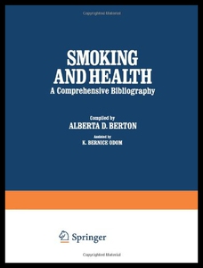 【预售】Smoking and Health: A Comprehensive Bibliography