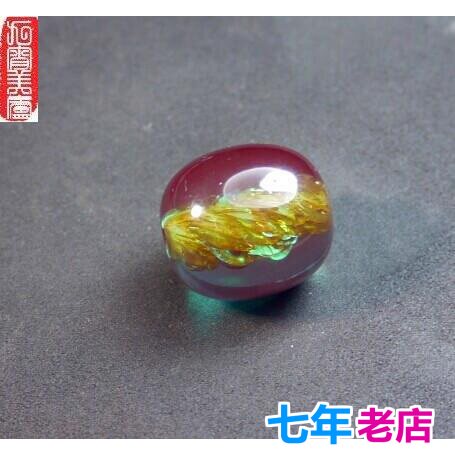 中东老蜜蜡清水蓝爆芯散珠桶珠顶珠隔珠佛珠手链DIY配件特价饰品