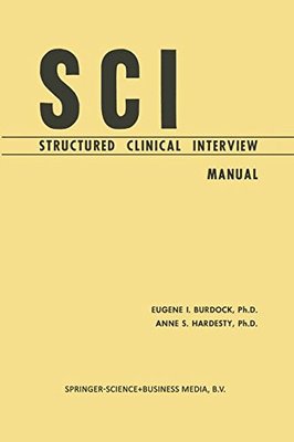 【预订】Sci, Structured Clinical Interview: Manual