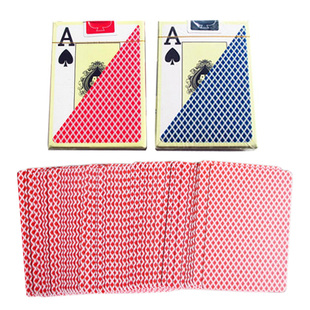 正版桌游 PVC塑料大字德州扑克牌 防水磨砂背宽牌大角 普通棋牌