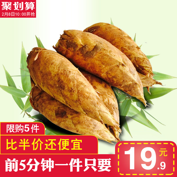 10点开始 等待自然 新鲜现挖冬笋 1250g ￥19.9包邮（￥43.9 前5分钟下单￥19.9）