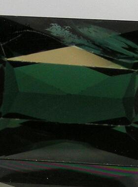 碧玺巴西 彩宝 孔雀绿色 方形镶嵌戒面 裸石1颗 3克拉 超值现货cb