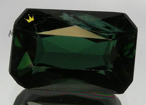 碧玺巴西 彩宝 孔雀绿色 方形镶嵌戒面 裸石1颗 3克拉 超值现货cb