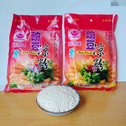 云南特色小吃豌豆凉粉稀豆粉diy