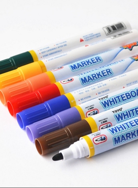 东洋白板笔WB-528水性白板可擦笔儿童学生幼教笔粗白板笔彩色黑色