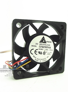 台达EFB0505HA 5cm 5厘米 5010 5V 0.25A 4线电源机箱散热风扇