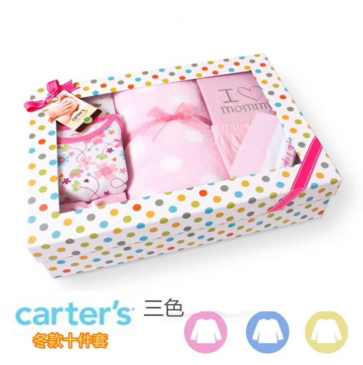 Coffret cadeau pour bébé - Vêtements + Accessoires CARTER S G10061 (manches longues) - Ref 1951195 Image 1