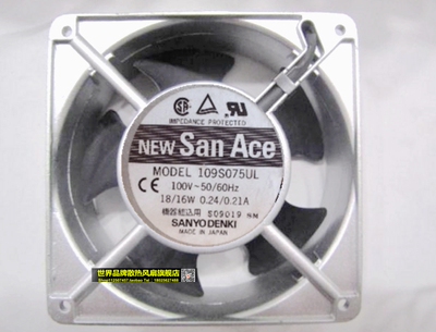 109S075UL 100V 18/16W  12038 12CM 机柜风扇 120X38MM