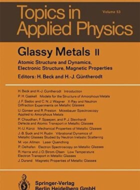 【预订】Glassy Metals II: Atomic Structure a...