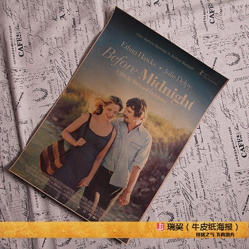 午夜之前电影海报before midnight 伊桑·霍克海报爱在午夜希腊时