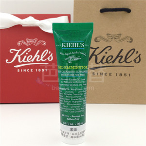 科颜氏契尔氏男士清爽净致磨砂洁面啫喱30ml小样控油洗面奶洁面乳