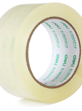 得力封箱胶带30203 透明胶带打包带胶带纸 4.8cm*60y 办公用品