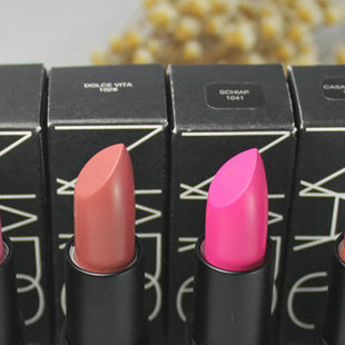 banned 滋润清透Nars口红唇膏honolulu vita豆沙 dolce red honey