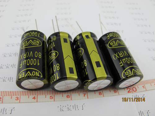 英国品牌 发烧电解 80V1000uF Nover(诺华) 金字 音频专用电容