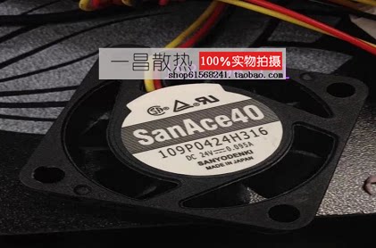 全新 109P0424H316 24V 0.095A 日本三洋Sanyo 4015 变频器风扇