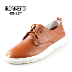 And grey sheep 2015 spring new Korean wave shoes casual tie-back leather comfortable men's shoes 0550436