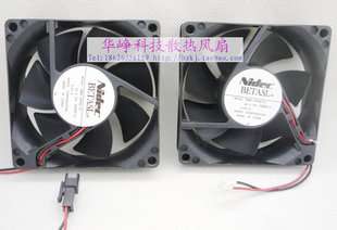 D08A 2線變頻器散熱風(fēng)扇8cm 24v 全新Nidec 0.23a 8025 24TS2