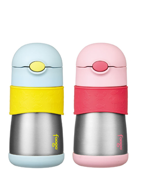 正品THERMOS/膳魔师儿童保温杯宝宝直饮杯吸管杯双盖水杯FFH-293