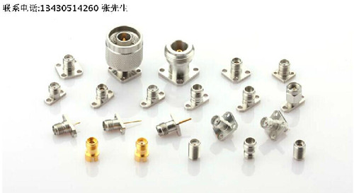 SSMA DC-40GHz 驻波：1.20:1 不锈钢 射频微波同轴法兰盘连接器连接头 请注意：订购量10个以上。货期一般3-4天