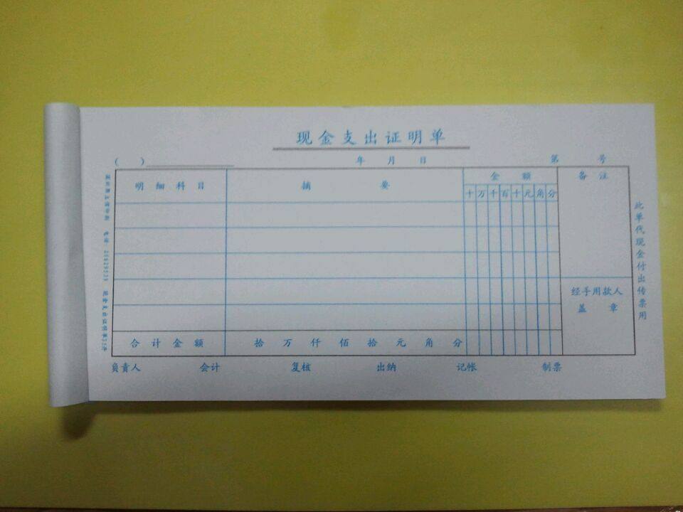 熙立信现金支出证明单 现金支出单 现金支出凭证会计凭证20本包邮