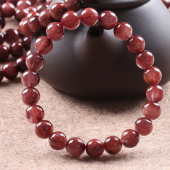 Precious Crystal natural Brazil Crystal bracelet made by parallel red female for male patrons second welfare