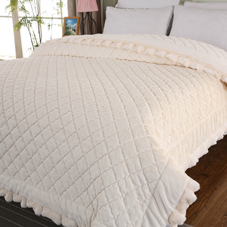 新款外贸韩国双层加厚南韩绒绗缝毛毯被子秋冬季盖毯双人床单床垫|msdalam kategori seperai dan bantal, selimut Leisure/selimut bulu/Carpet - dari Buy2taobao.com untuk memberikan perkhidmatan ejen Taobao profesional membeli