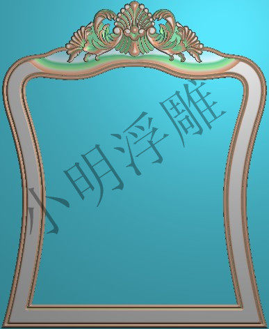新款欧式卫浴镜框浴室梳妆台相框精雕图浮雕图木雕图灰度石雕图73
