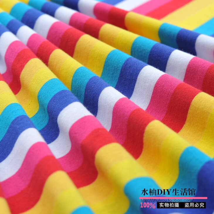 new pattern Rainbow Dyed stripe Colorful stripe Meagan 32 Cotton Leica Single Plain Knitted fabricsin the Accessories/Leather belt/Hat/Muffler , Clothing fabrics , Fabrics  category - from Buy2taobao.com to provide professional Taobao agent buy service