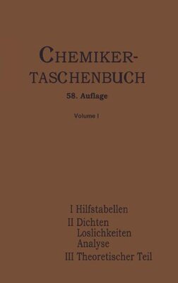 【预订】Chemiker-Taschenbuch: Ein Hilfsbuch ...
