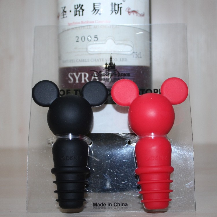 美国迪士尼Disney SNJ硅胶红酒瓶塞 米奇儿童创意厨房童趣