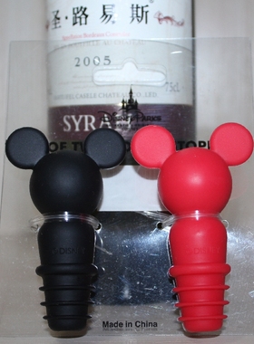 美国迪士尼Disney SNJ硅胶红酒瓶塞 米奇儿童创意厨房童趣