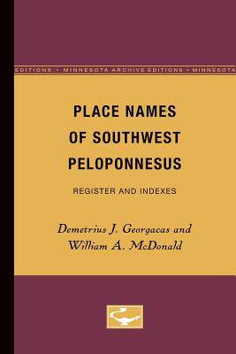 【预售】Place Names of Southwest Peloponnesus