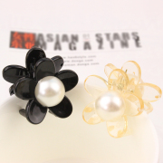 Cool na temperament female Korean fashion jewelry acrylic flower hair clip catch clip bangs clip small catch 6262