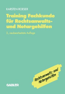 【预售】Training Fachkunde Fur Rechtsanwalts- Und Nota...