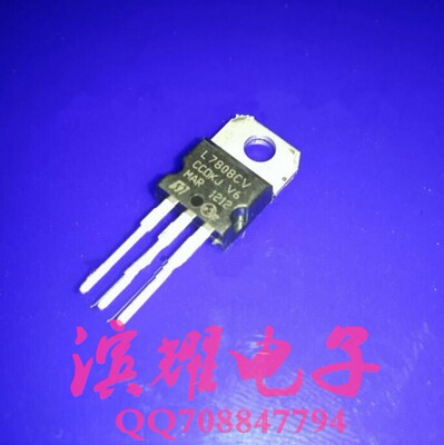 全新 ST正品三端稳压器L7808CV 7808 TO-220 1.5A8V直插封装