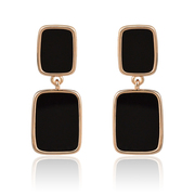 Mu-Mu-jewelry earrings temperament of women long earrings fashion simple personal accessories in Europe and America''s black lover z04