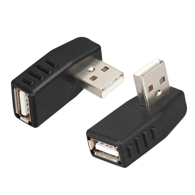 USB2.0公对母90度拐弯 侧弯头 USB网卡 汽车USB盘方向转弯头