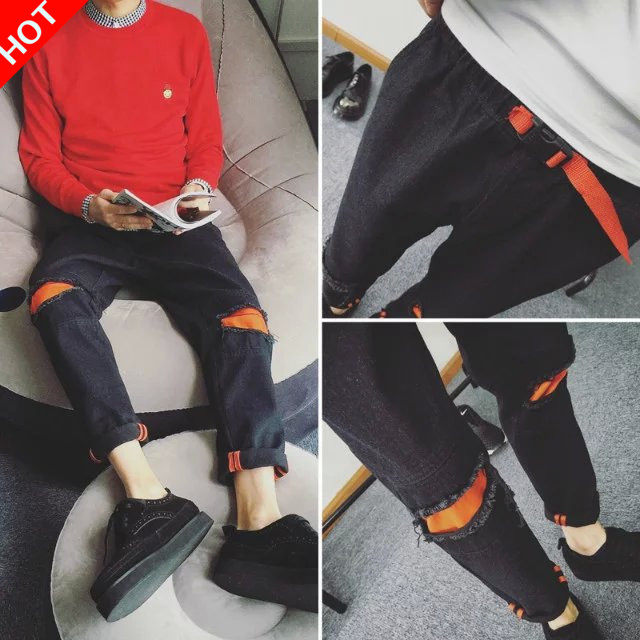 Jeans pour adolescent pieds Slim pour été - Ref 1461227 Image 1