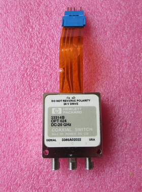 33314B 8765B Agilent SMA 24V DC-20GHz 单刀双掷 射频同轴开关