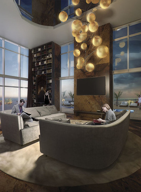 [豪宅方案]Yabu雅布 高层住宅公寓家装设计 样板房效果图+平面图