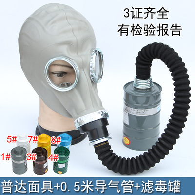 普达防毒全面具罩喷漆化工消毒甲醛火灾消防防毒面具劳保面罩