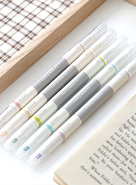 【韩国原装进口】正品Iconic学院风彩色水笔套装2Way pastel pen