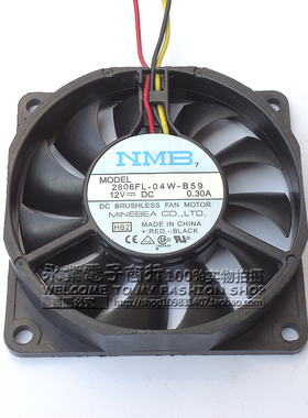 NMB 7015 12V 0.30A 2806FL-04W-B59 静音 扇热风扇