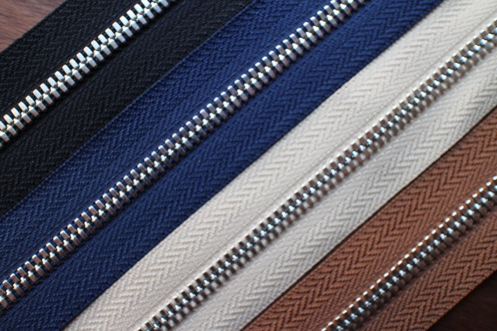 riri m4拉链 纯铜玉米牙齿 镀银色拉链