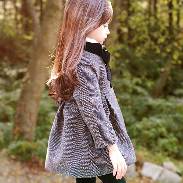 Manteau pour fille en flanelle - Ref 2162195 Image 1